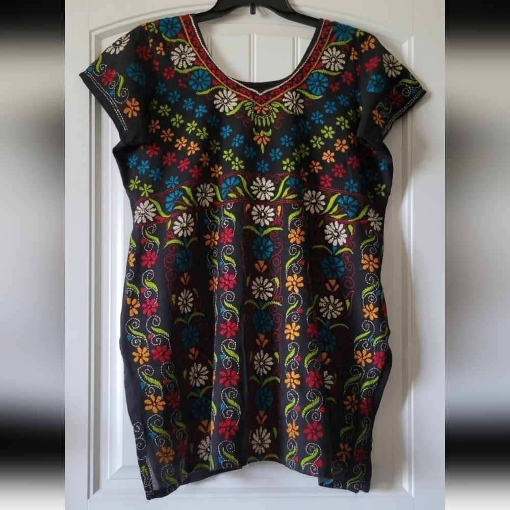 swim summer boho embroidery dress tunic